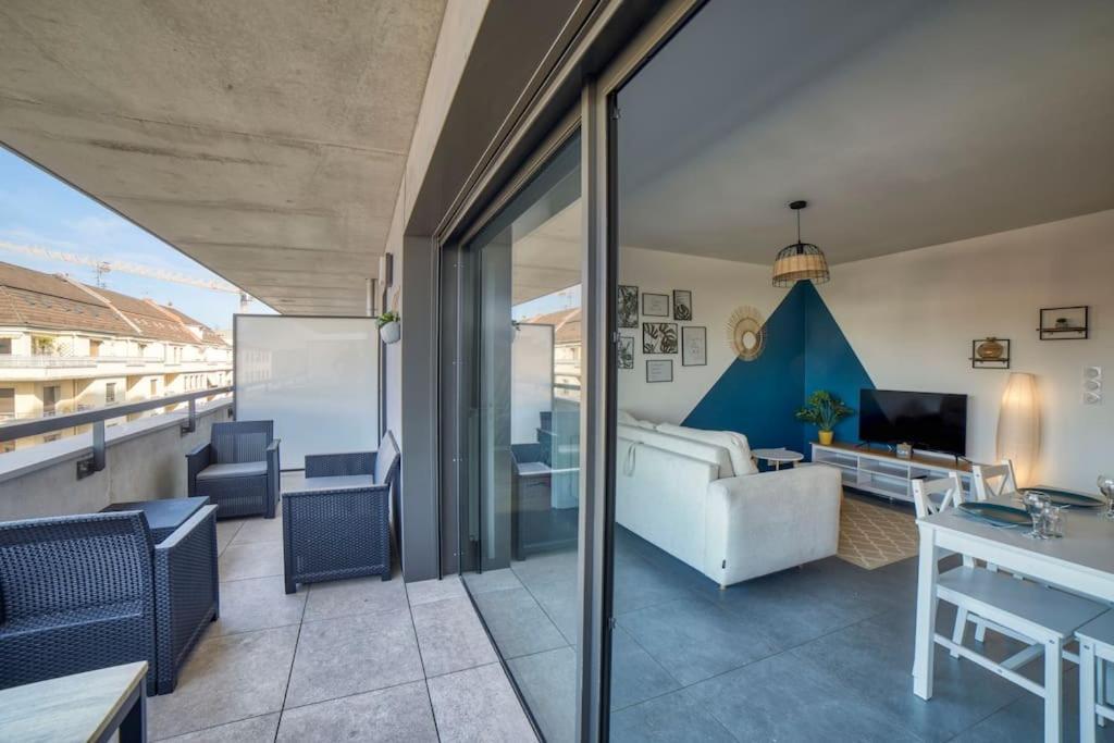 Ferienwohnung Modern'Blue - Gare Annemasse A 3Min-Geneve Acces Direct Exterior foto